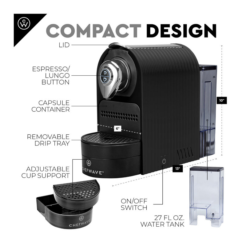 Chefwave Automatic Espresso Machine & Reviews Wayfair